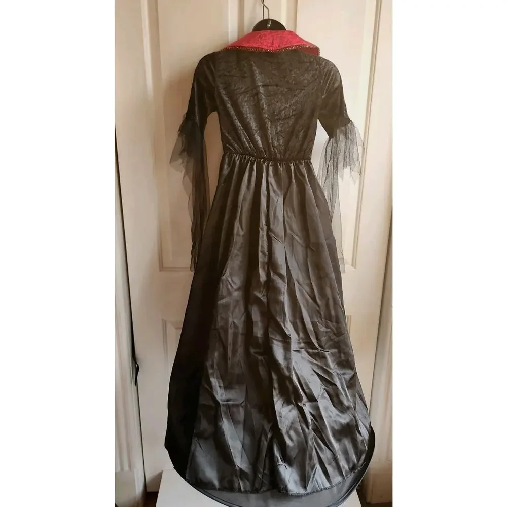 Spirit Halloween Costume Dress Victorian Vampiress Queen Girl's Large 12/14